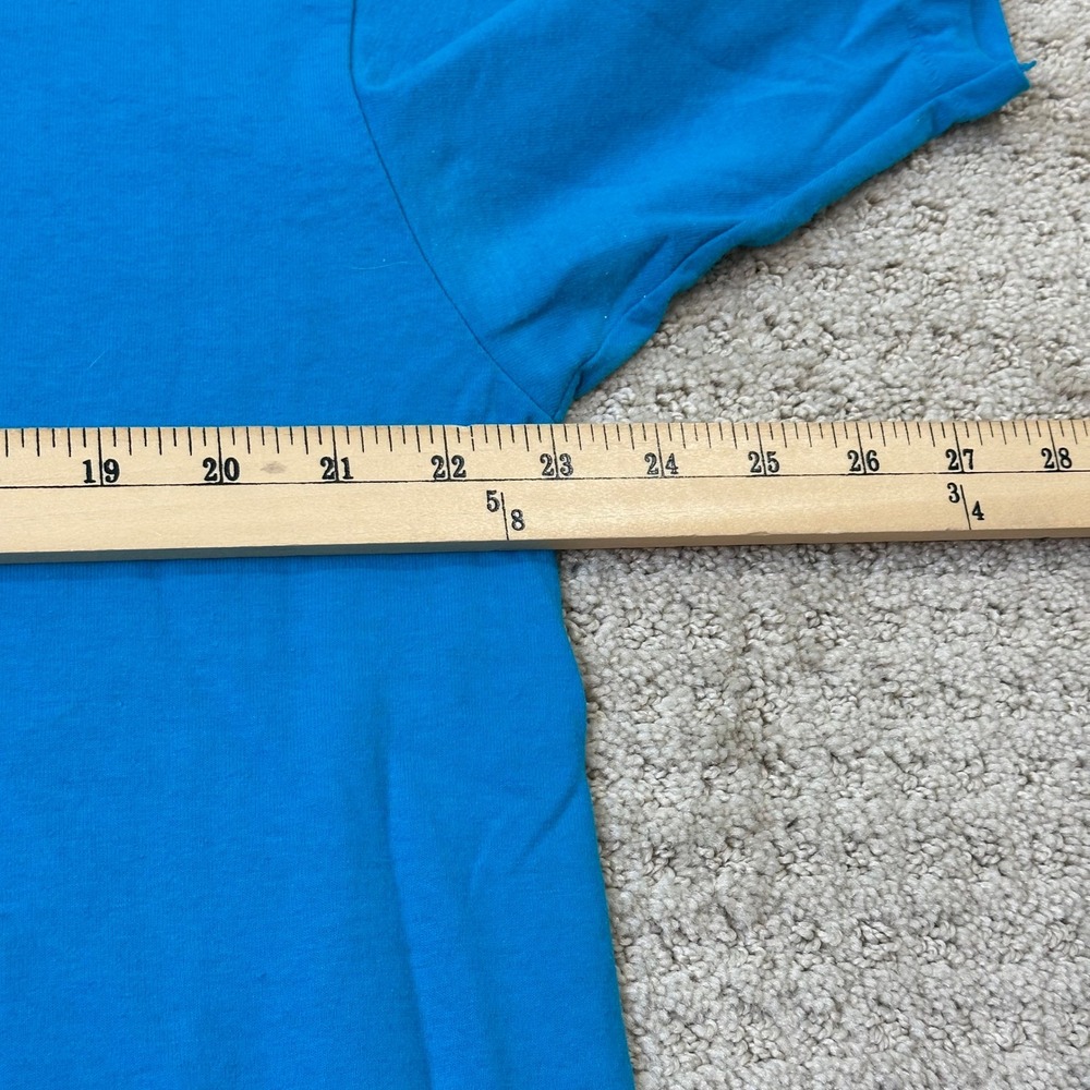 Vintage Vermont T-Shirt XL Udder Paradise Cow Blue Single Stitch Hanes 89s - Picture 6 of 7